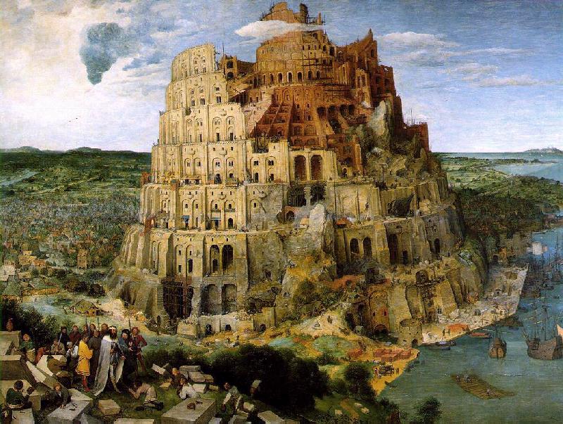 BRUEGEL, Pieter the Elder The Tower of Babel f France oil painting art
